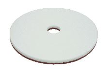 13" Melamine Floor Pad, White, 5/CS   